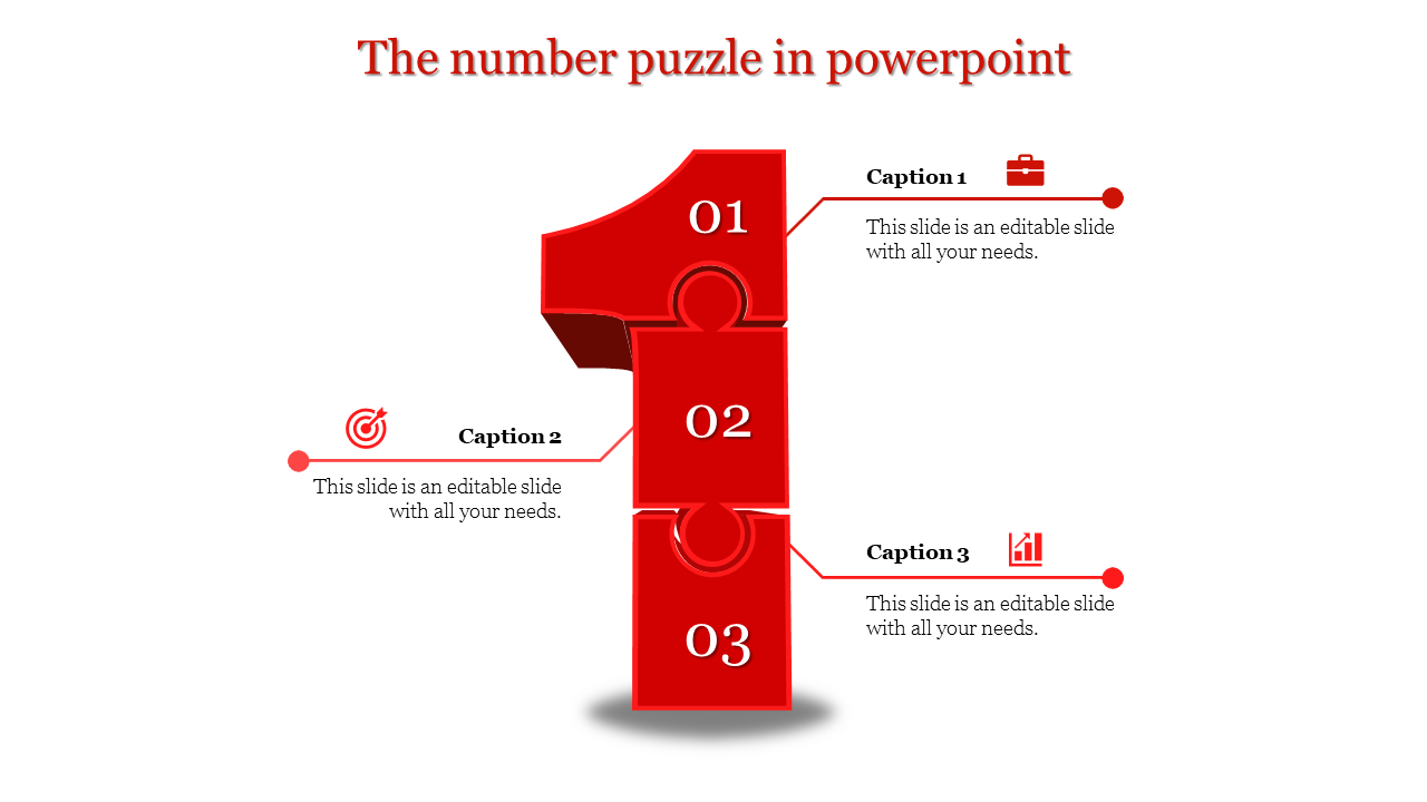 puzzle in powerpoint-The number puzzle in powerpoint-Red